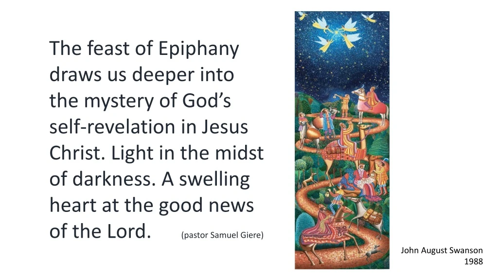 the feast of epiphany draws us deeper into