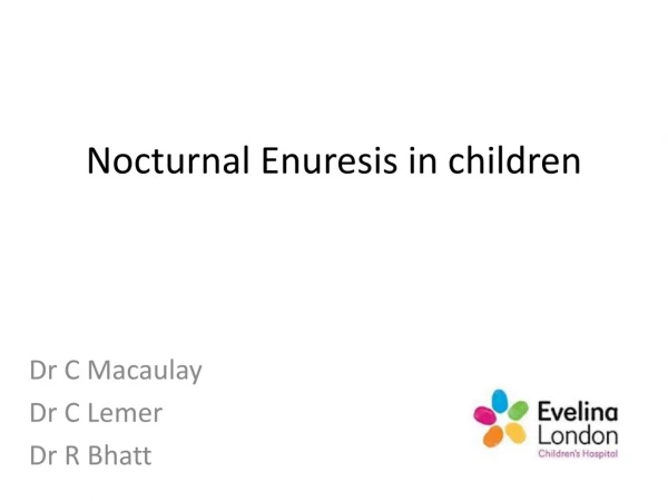 Nocturnal Enuresis in children