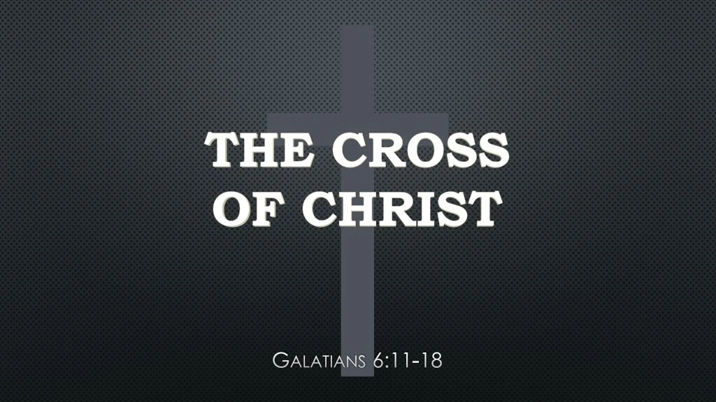 the cross of christ