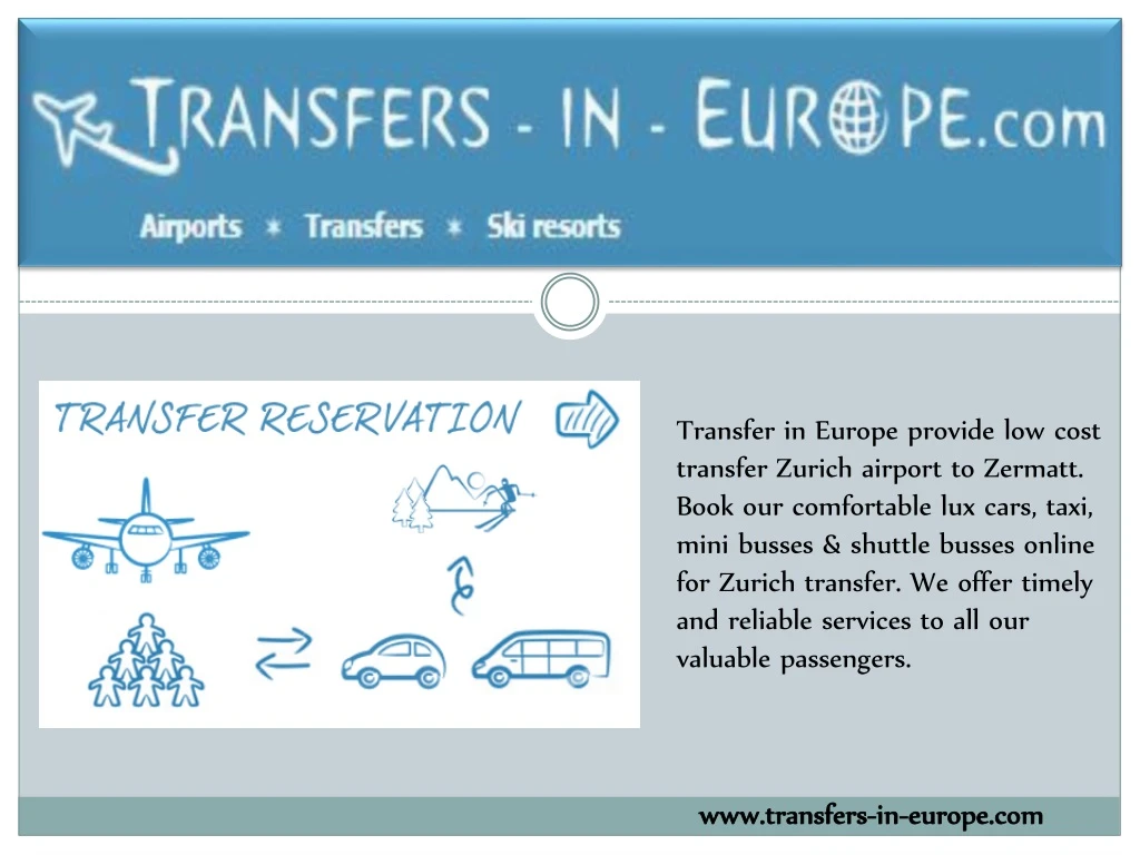 transfer in europe provide low cost transfer