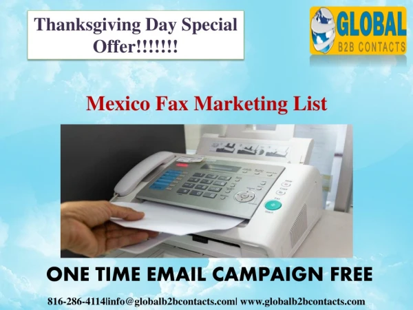 Mexico fax marketing list