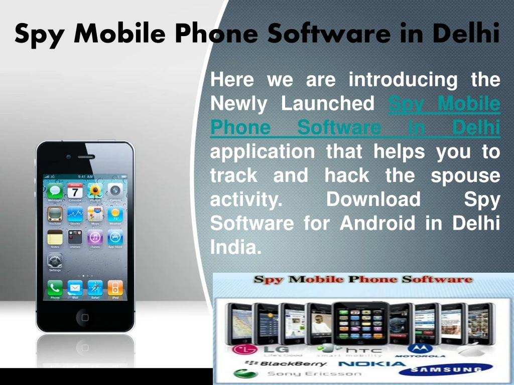 spy mobile phone software in delhi
