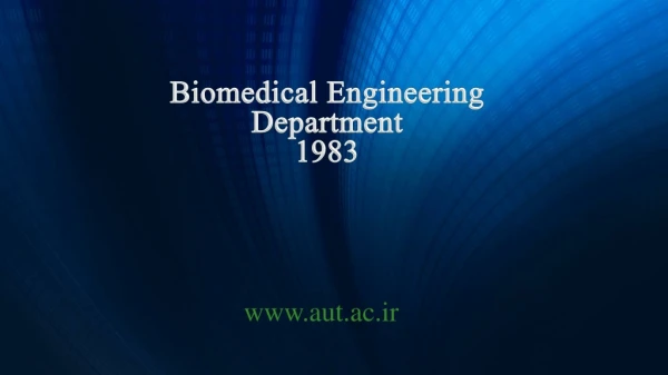 Biomedical Engineering Department 1983