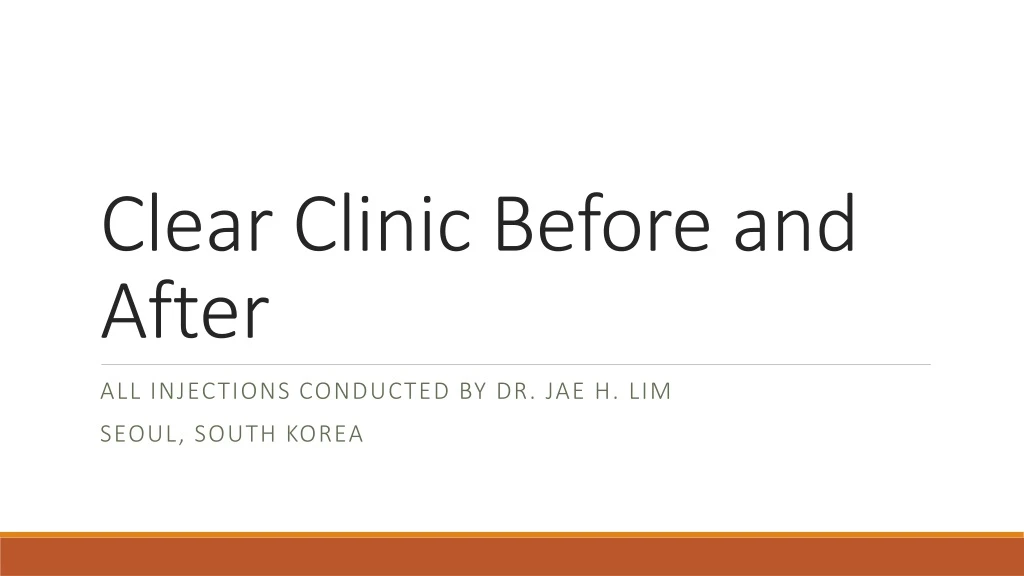 clear clinic before and after