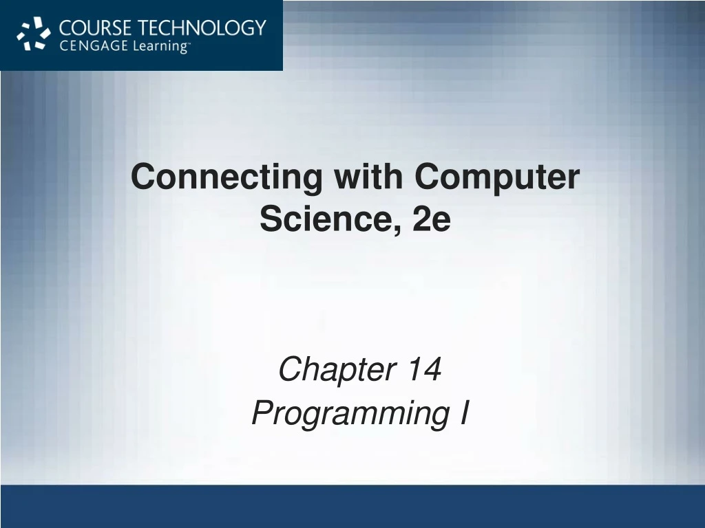 connecting with computer science 2e