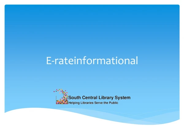 E- rateinformational