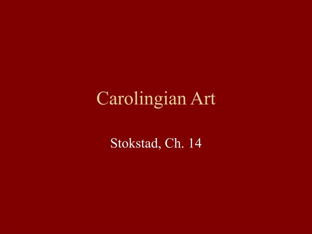 carolingian art