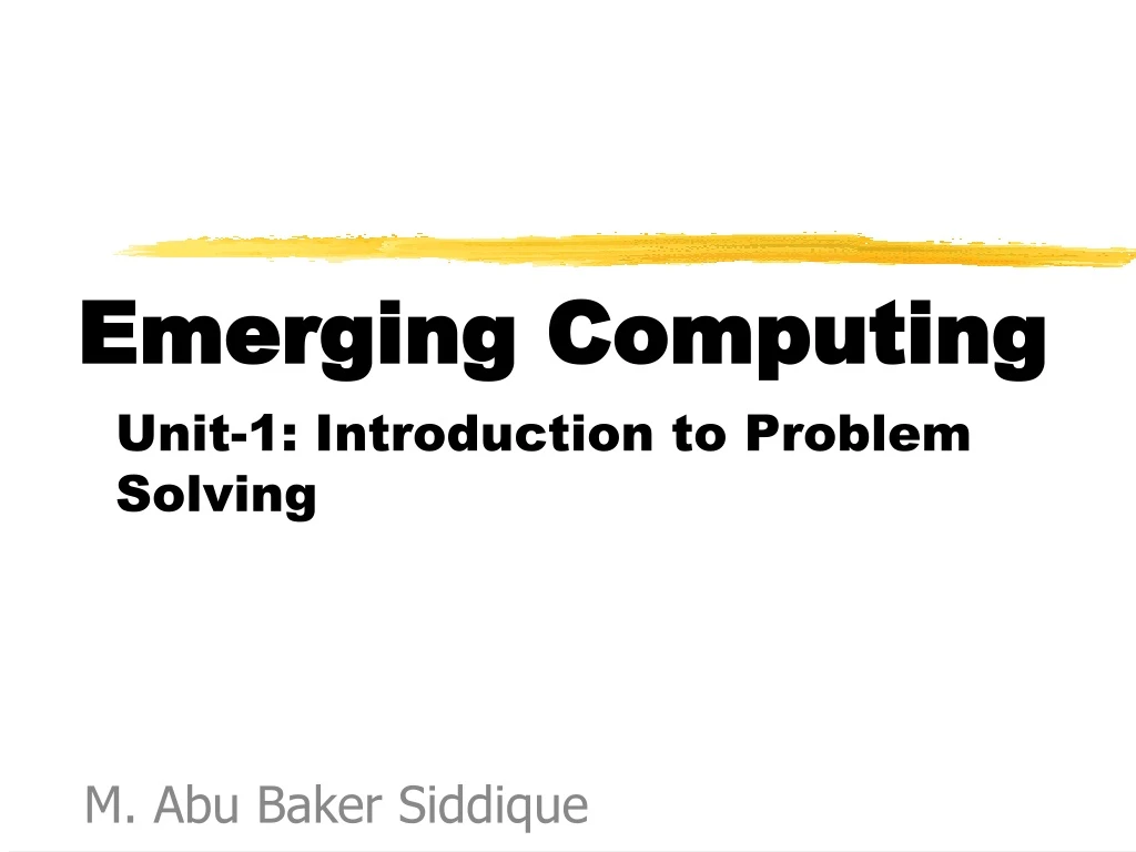 emerging computing