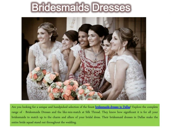 bridesmaids dresses