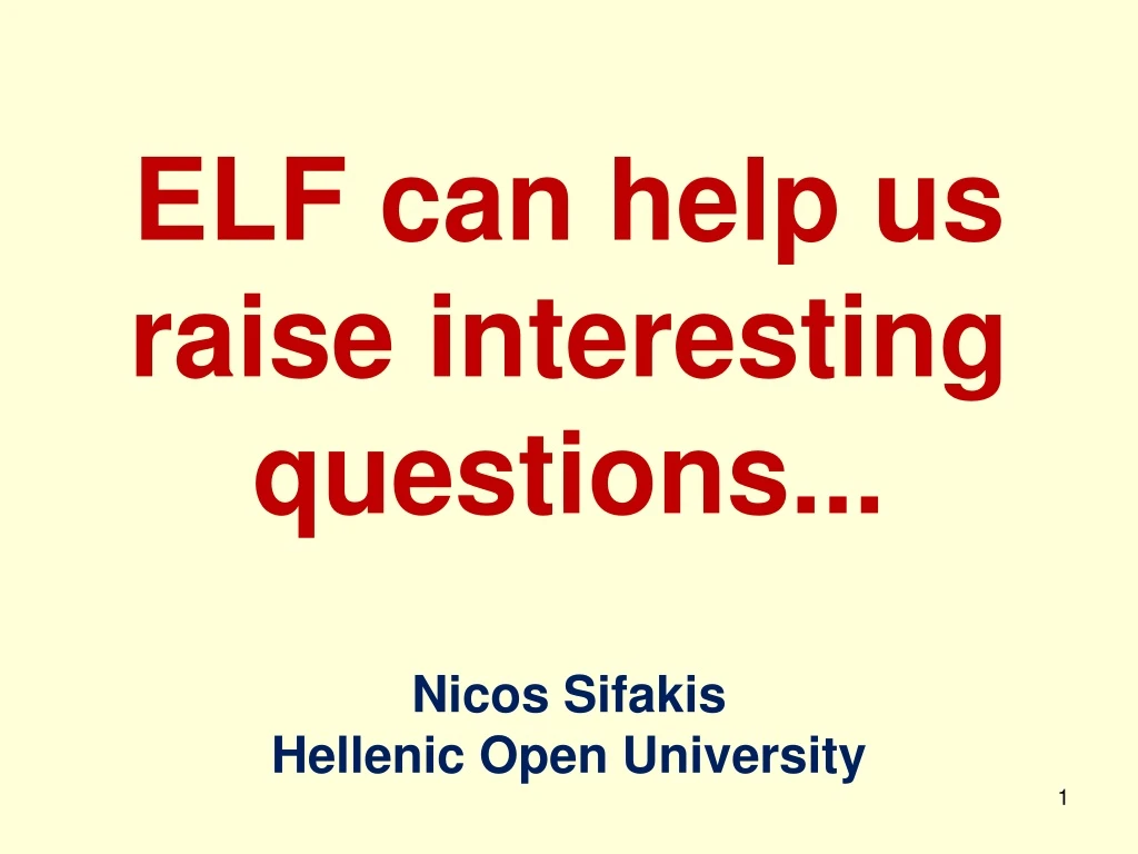 nicos sifakis hellenic open university