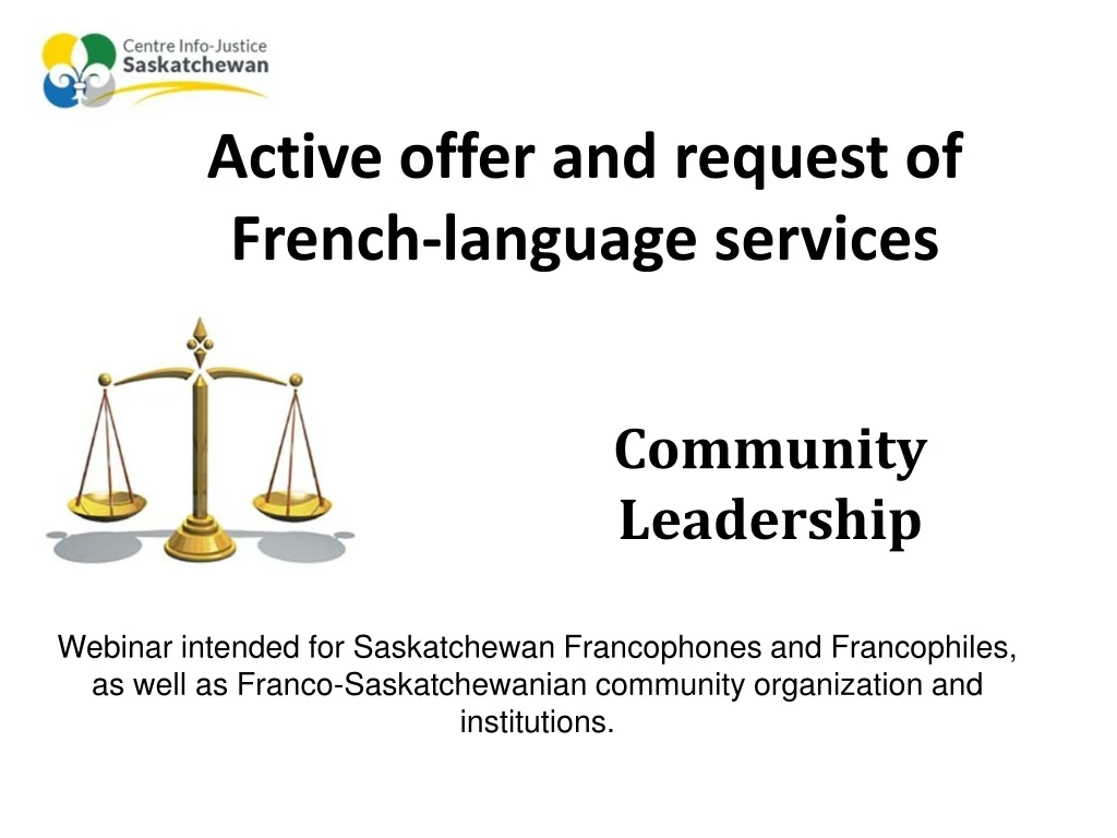 active offer and request of french language services