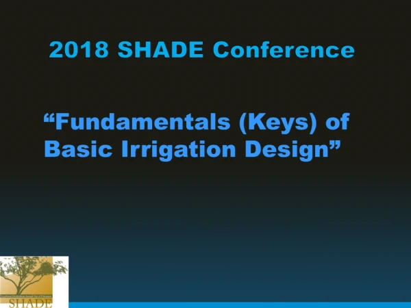2018 SHADE Conference