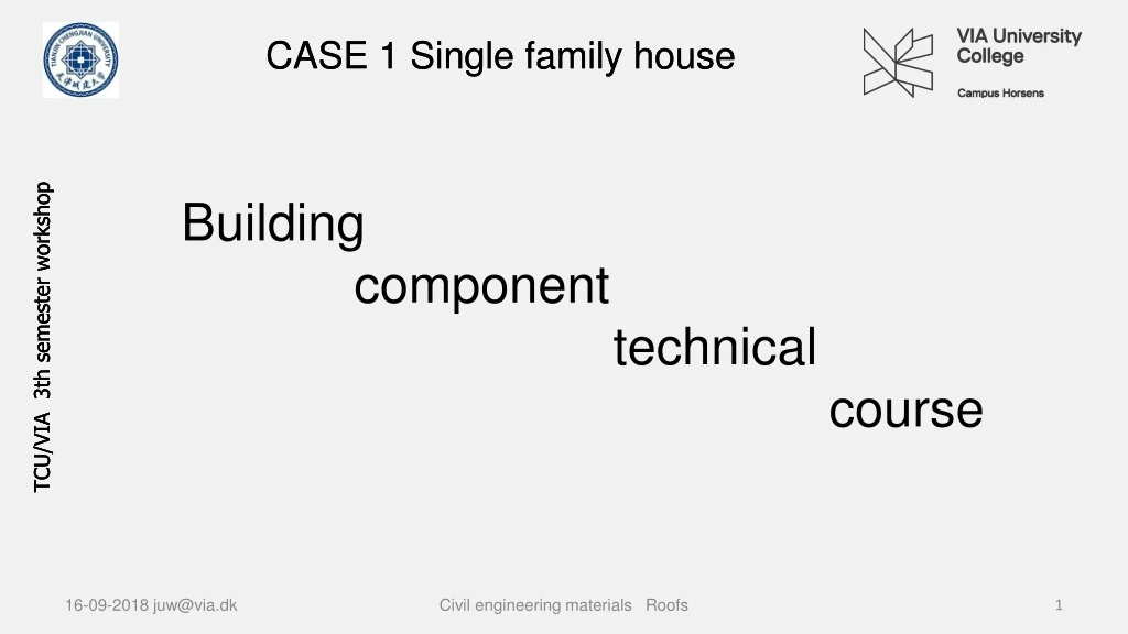 building component technical course