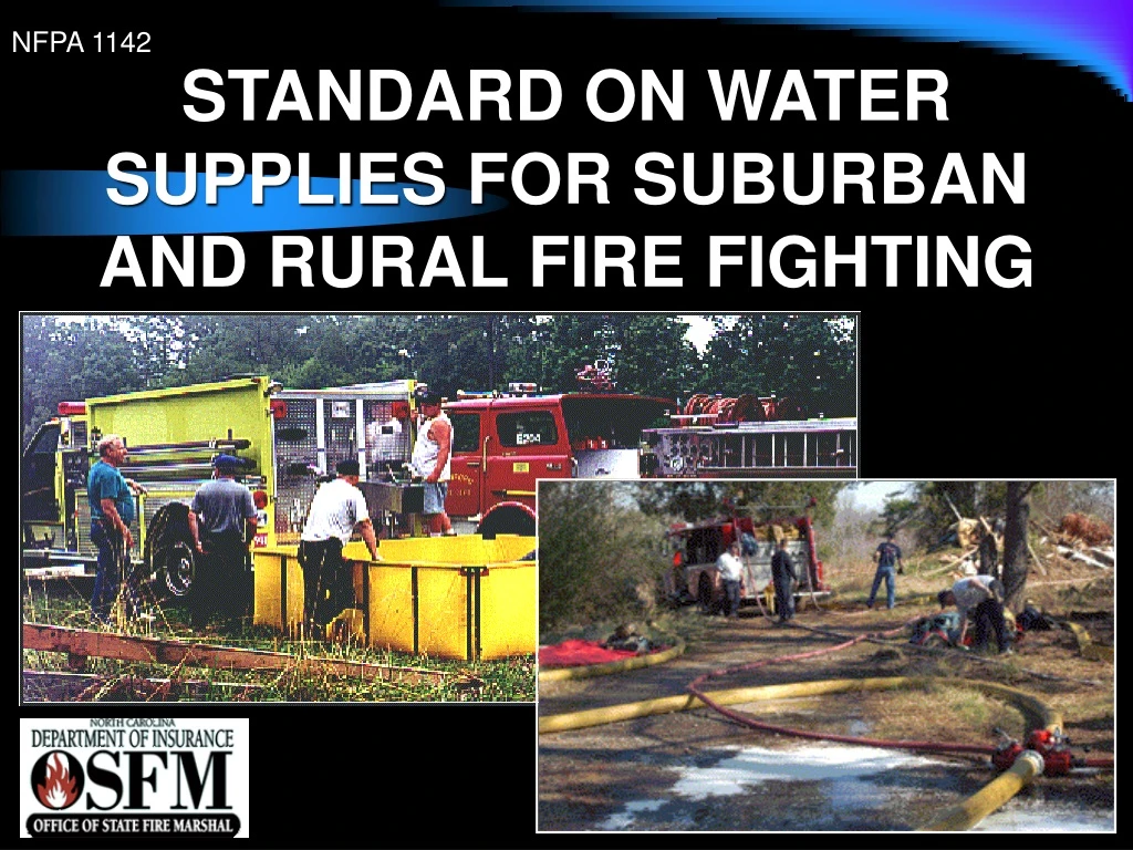 standard on water supplies for suburban and rural