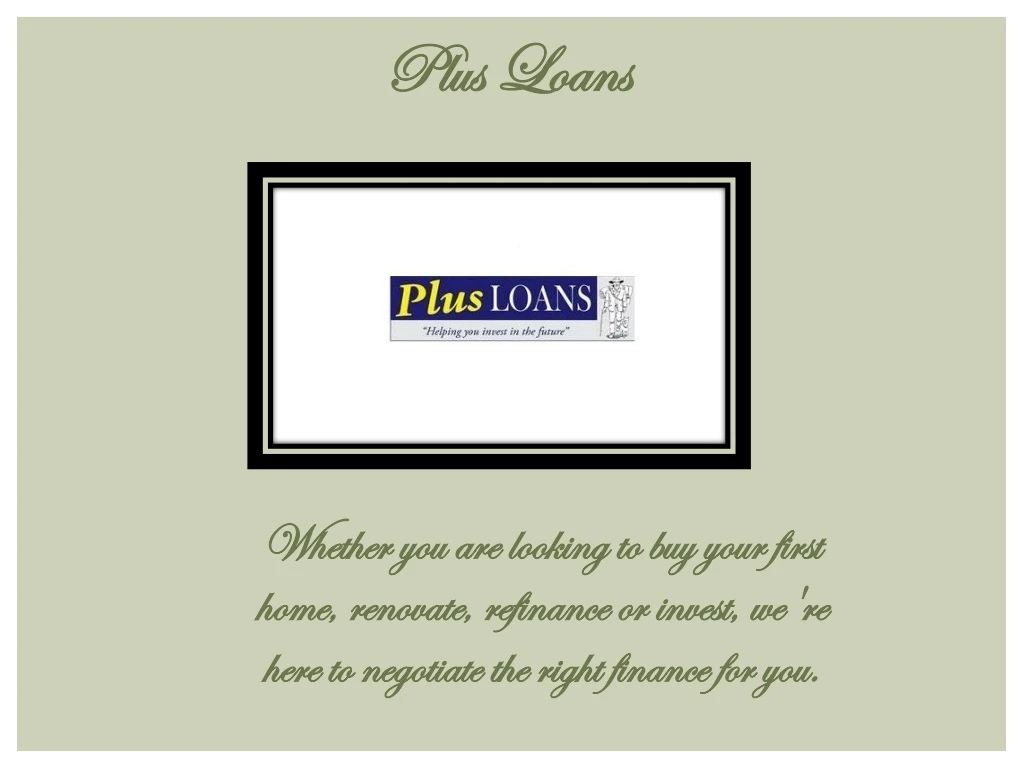 plus loans