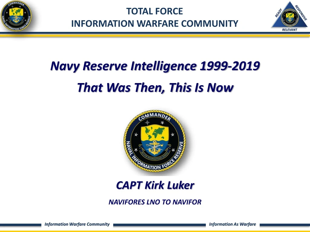 navy reserve intelligence 1999 2019 that was then