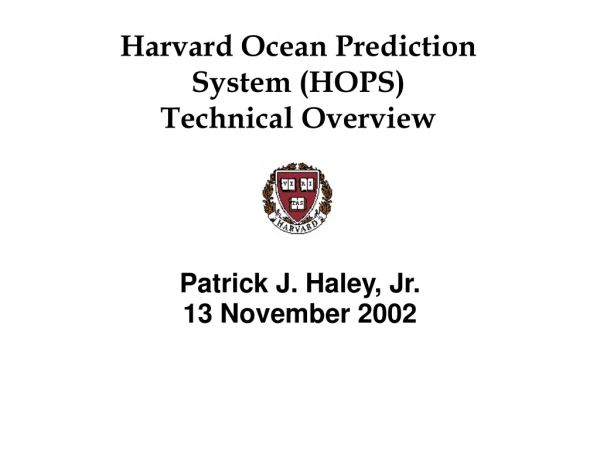 Patrick J. Haley, Jr. 13 November 2002