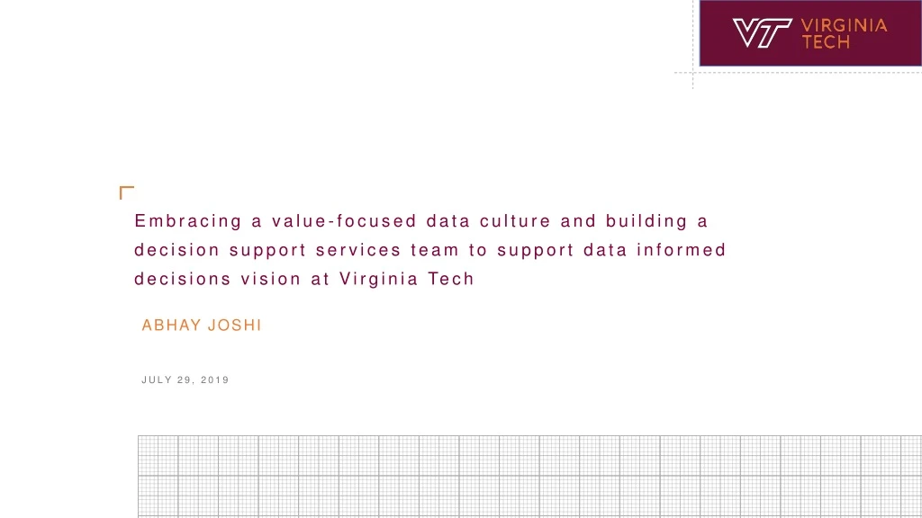 embracing a value focused data culture