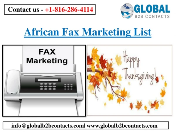 African Fax Marketing List