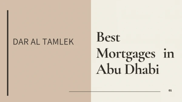 Mortgages in Abu Dhabi
