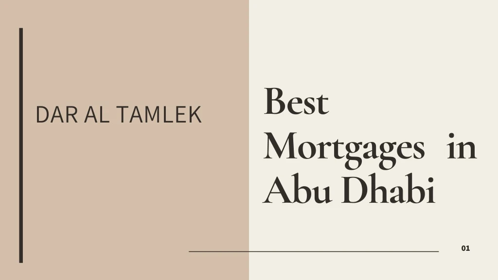 best mortgages in abu dhabi