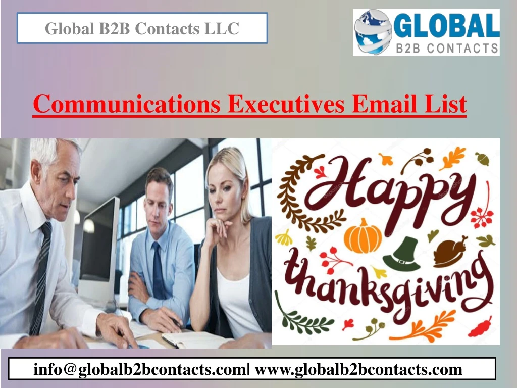 communications executives email list