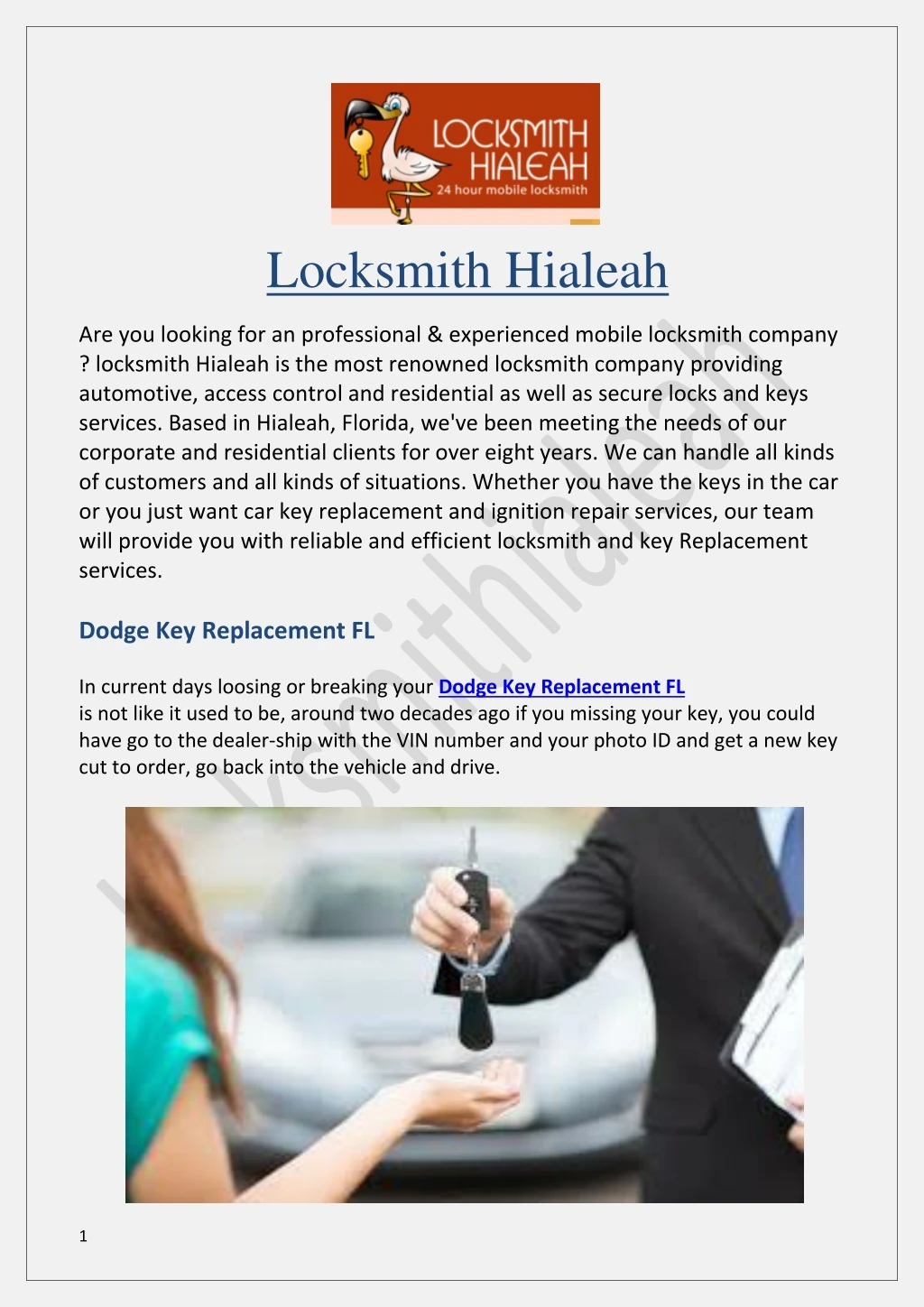 locksmith hialeah