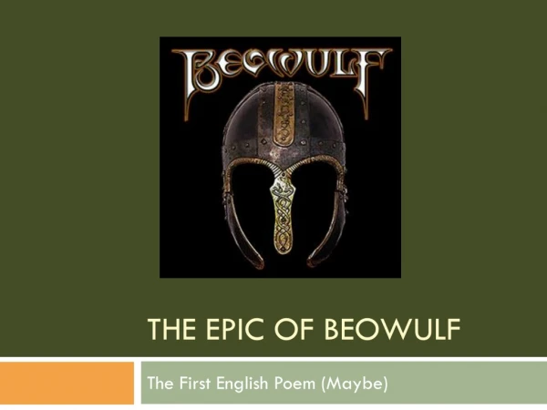 The Epic of Beowulf