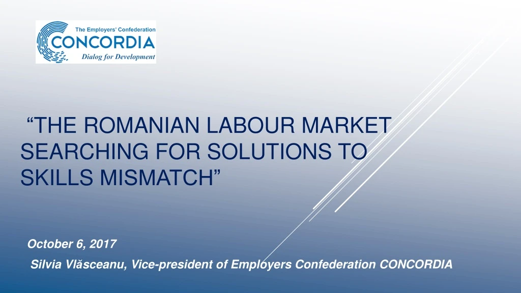 t he romanian labour market searching for solutions to skil l s mismatch