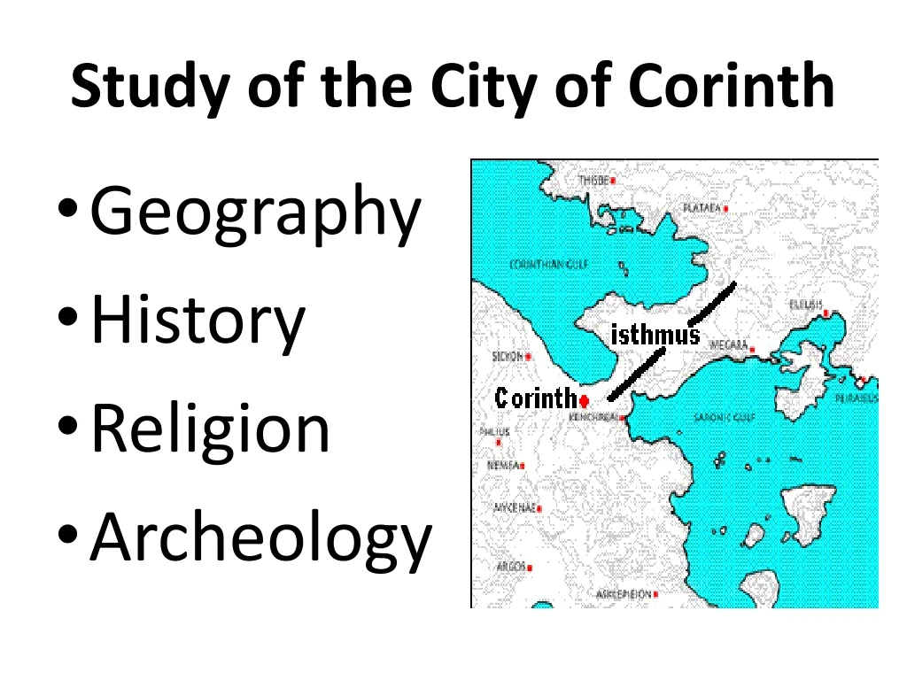 study of the city of corinth