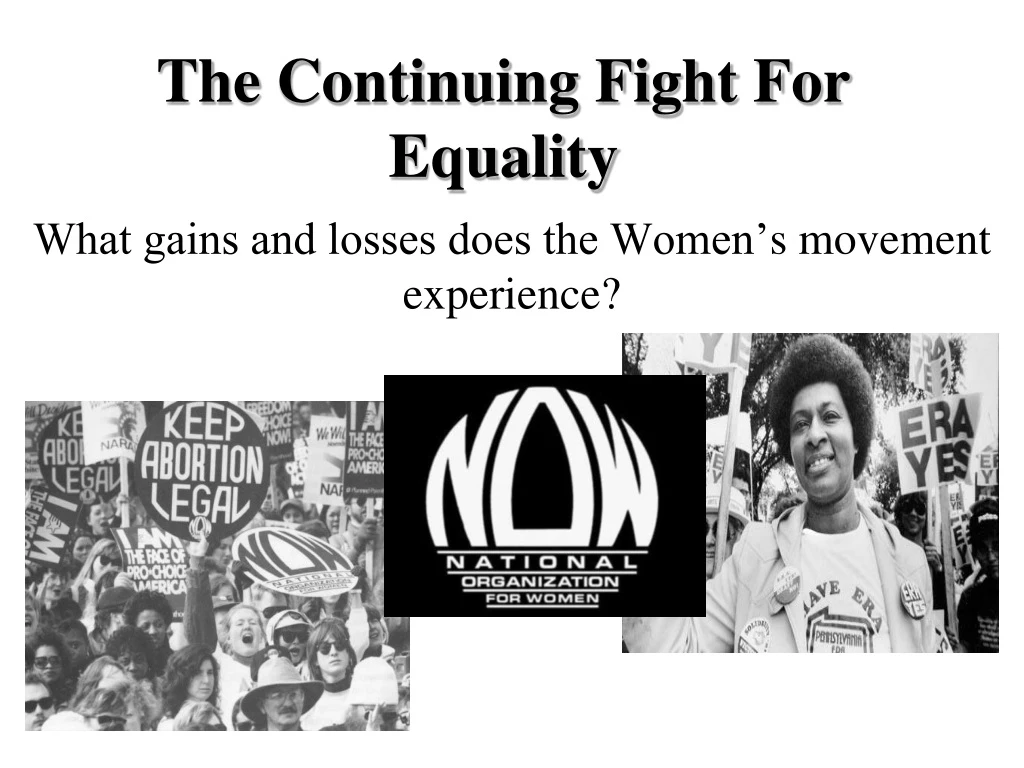 the continuing fight for equality