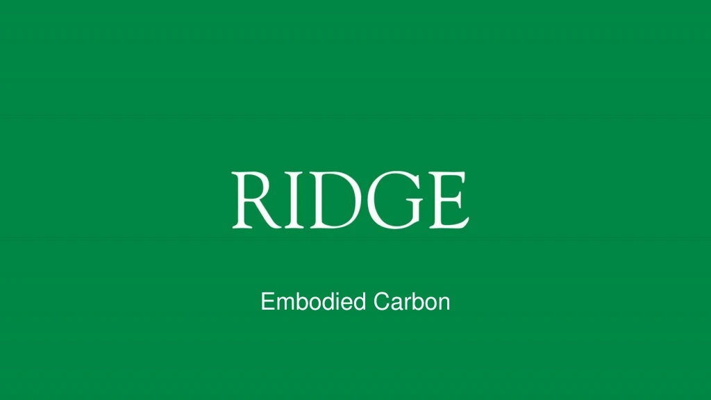 embodied carbon