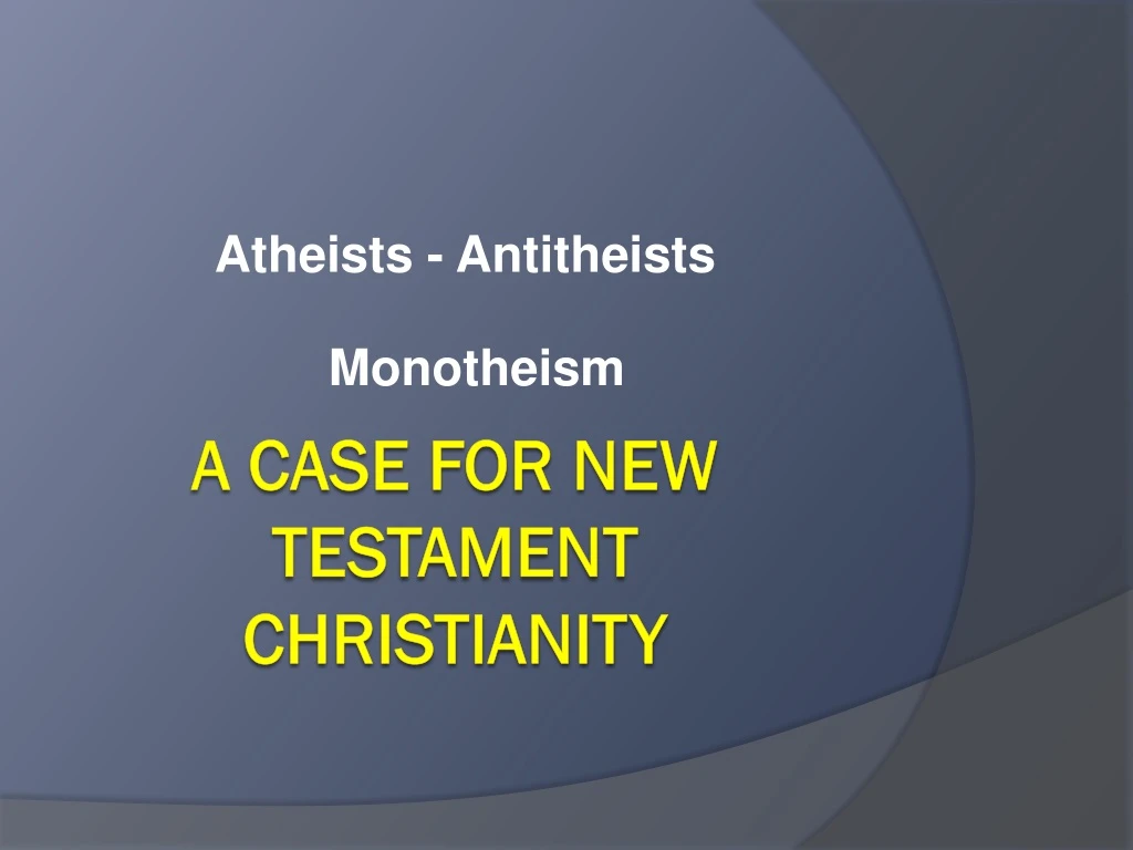 atheists antitheists