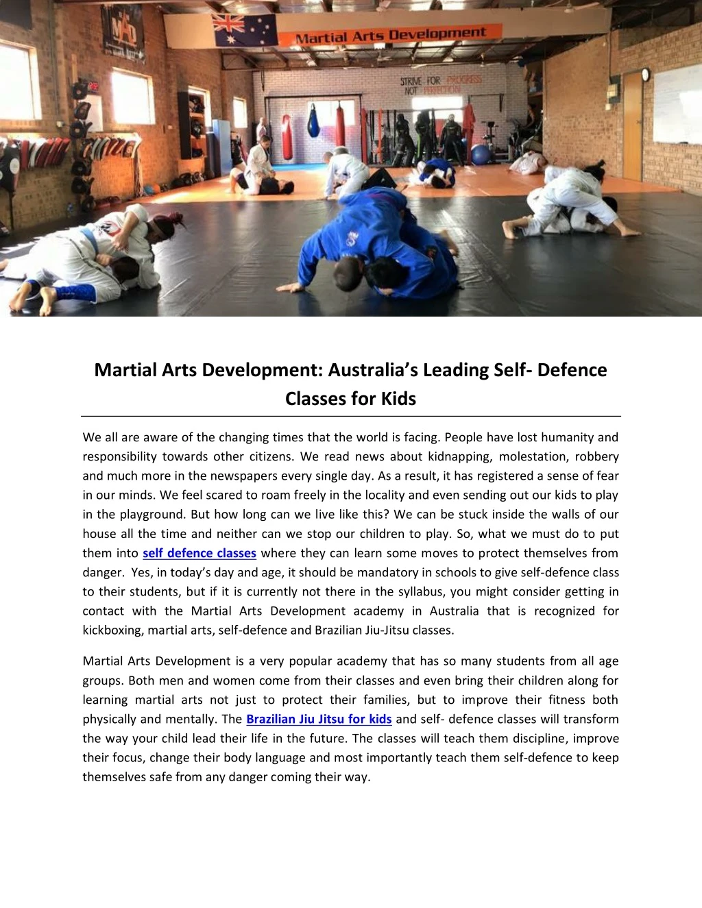 martial arts development australia s leading self