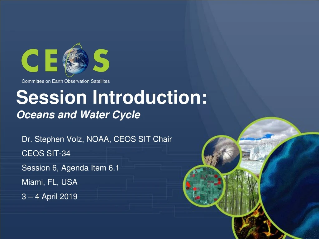 session introduction oceans and water cycle