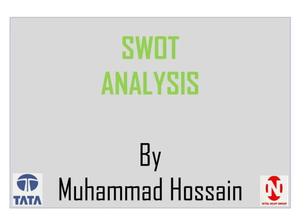 SWOT ANALYSIS By Muhammad Hossain