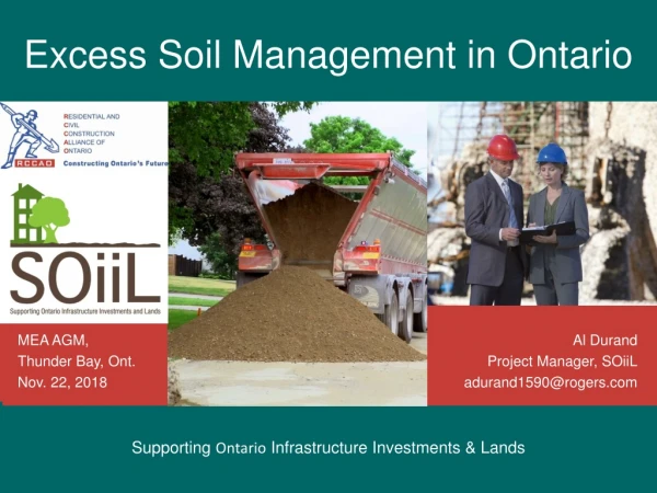 Excess Soil Management in Ontario
