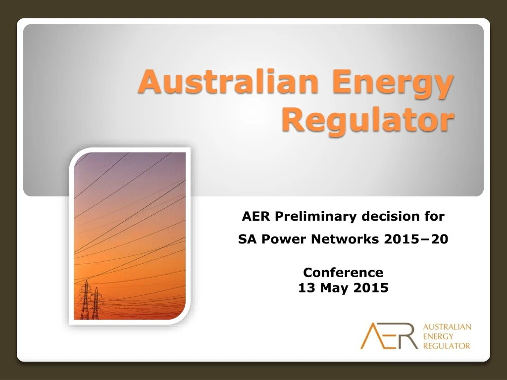 australian energy regulator