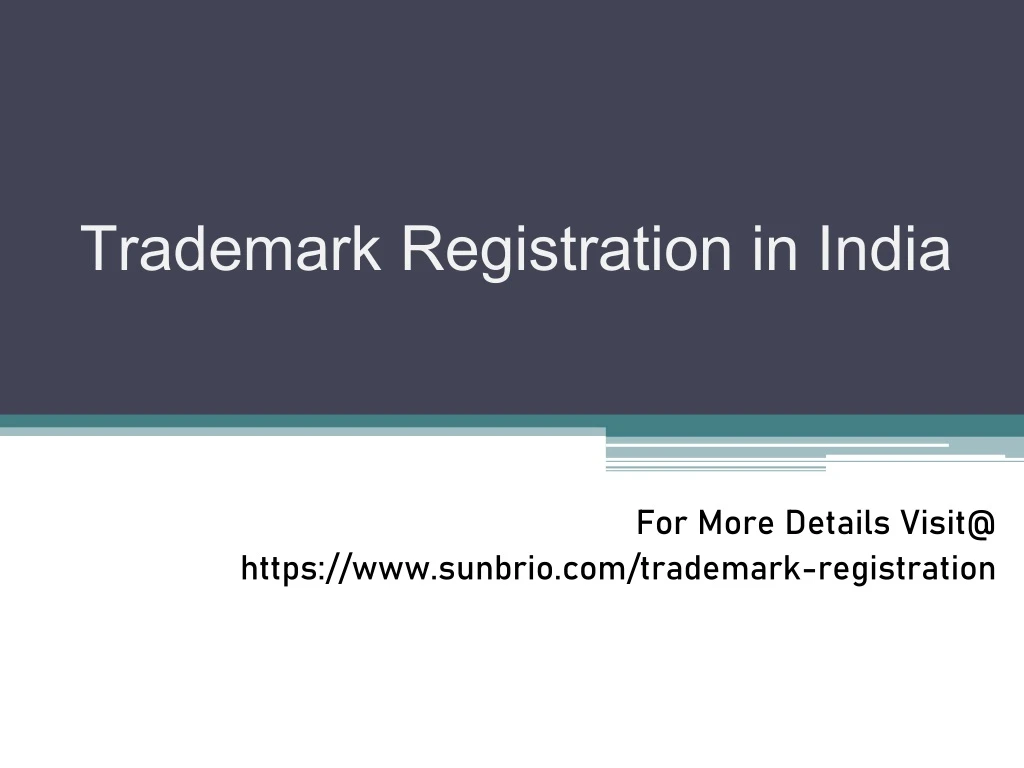 trademark registration in india