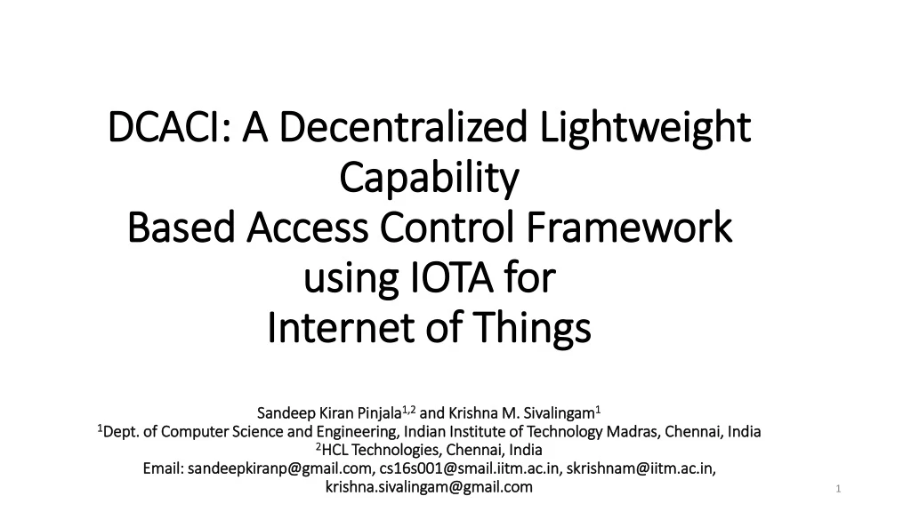 dcaci a decentralized lightweight capability