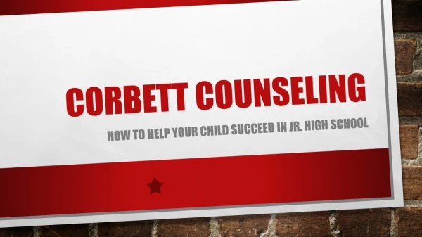 Corbett Counseling