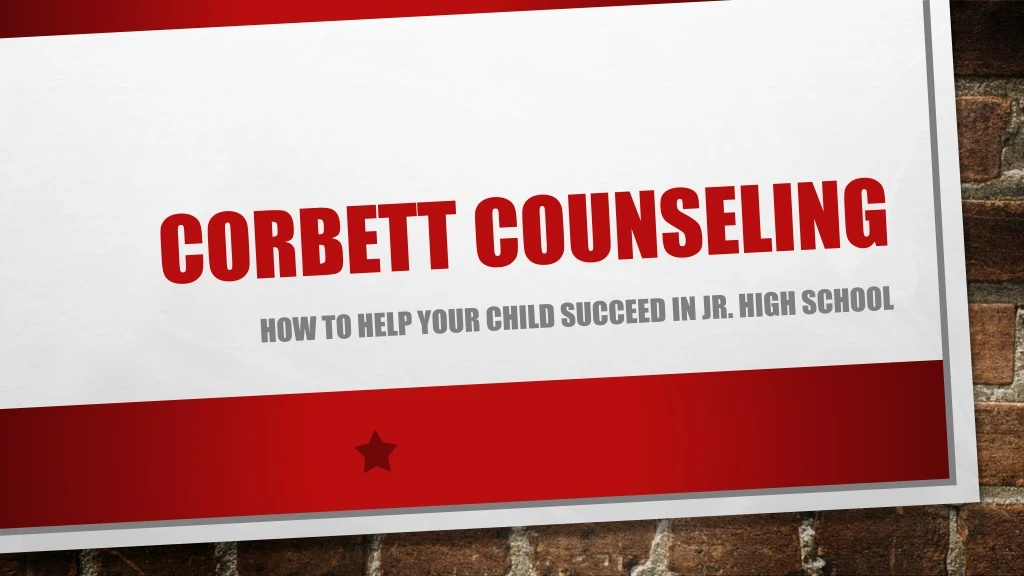 corbett counseling