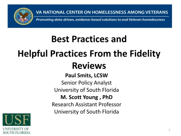 Best Practices and Helpful Practices From the Fidelity Reviews