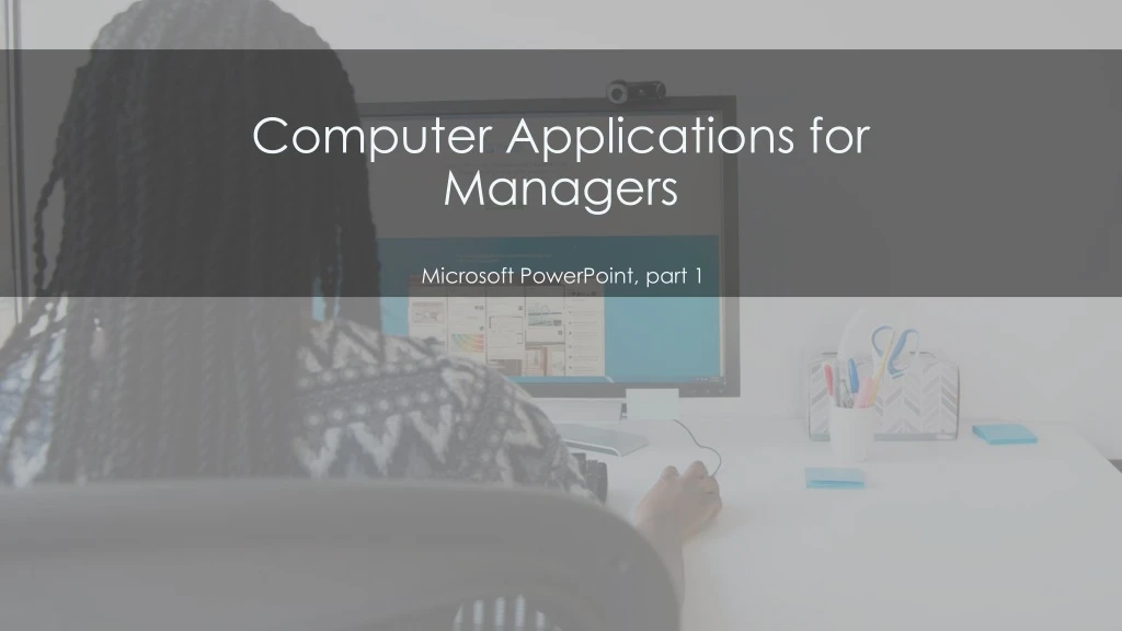 computer applications for managers