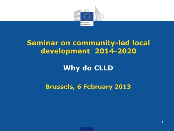 Seminar on community-led local development 2014-2020