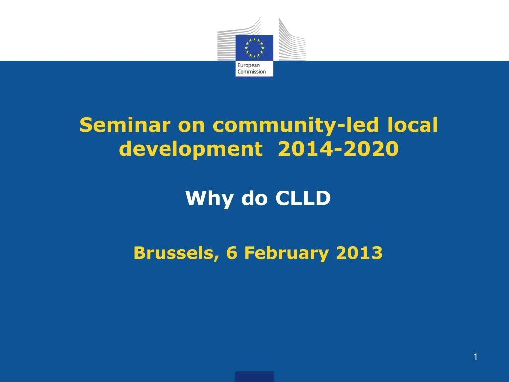 seminar on community led local development 2014 2020