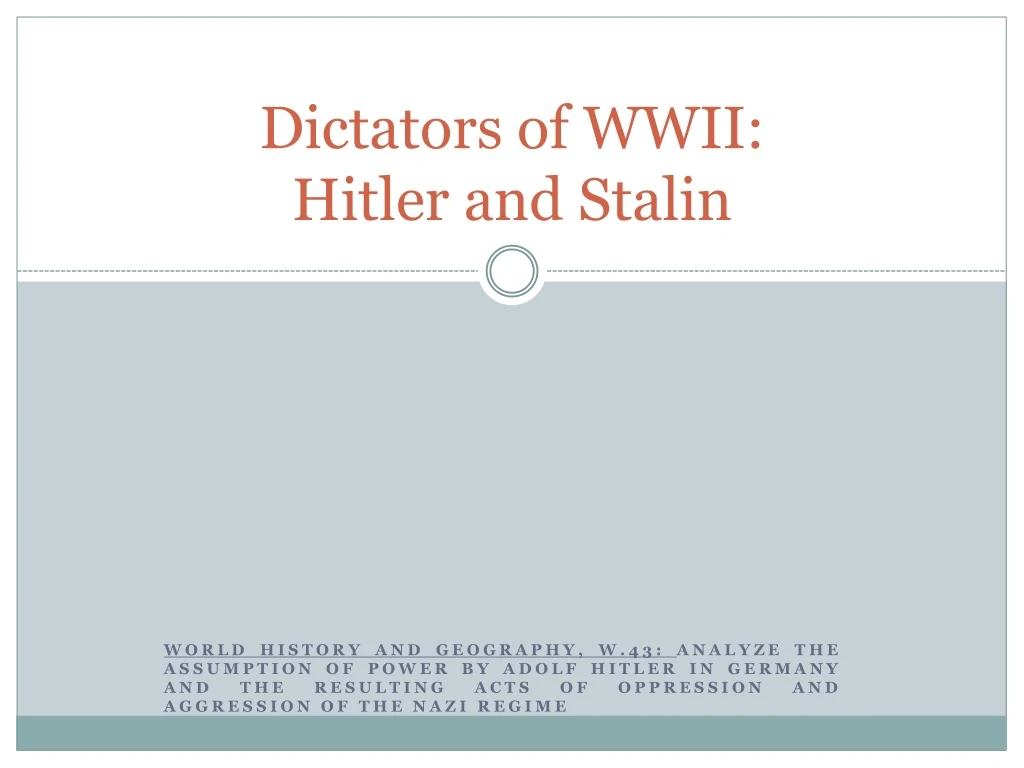 dictators of wwii hitler and stalin