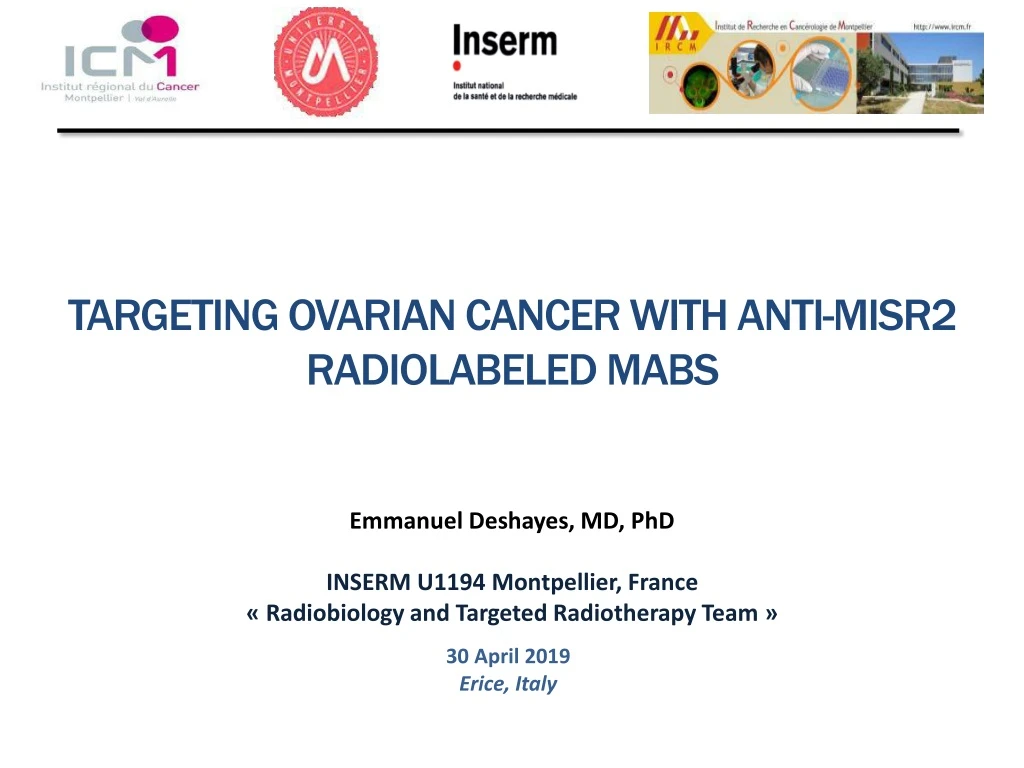 targeting ovarian cancer with anti misr2