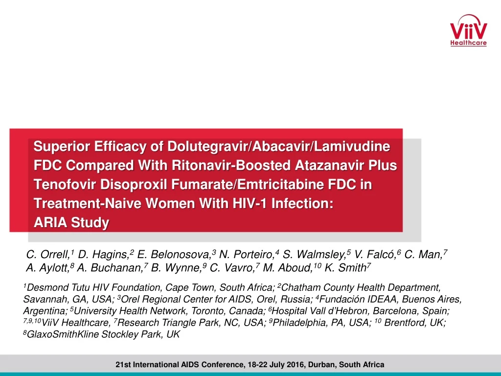 superior efficacy of dolutegravir abacavir