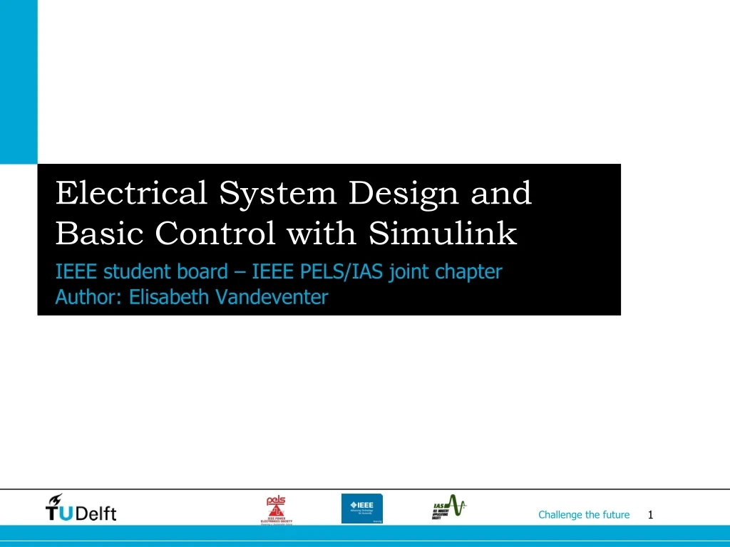 electrical system design and basic control with simulink